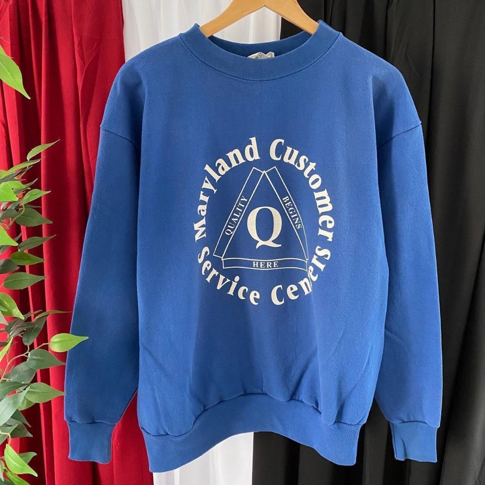 VINTAGE MARYLAND CUSTOMER SERVICE CENTERS CREWNECK